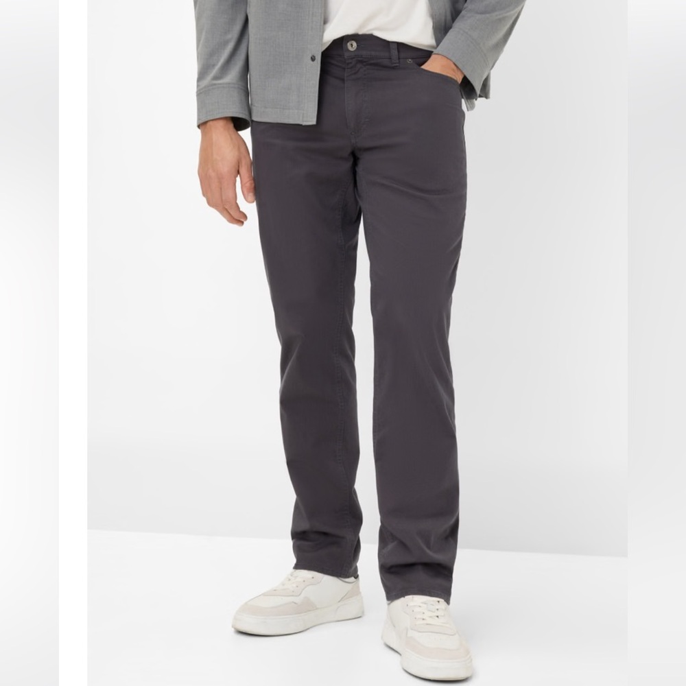 Brax Cooper Trouser Pant Dark Gray Marathon 5-Pocket Office Minimalist 32x32